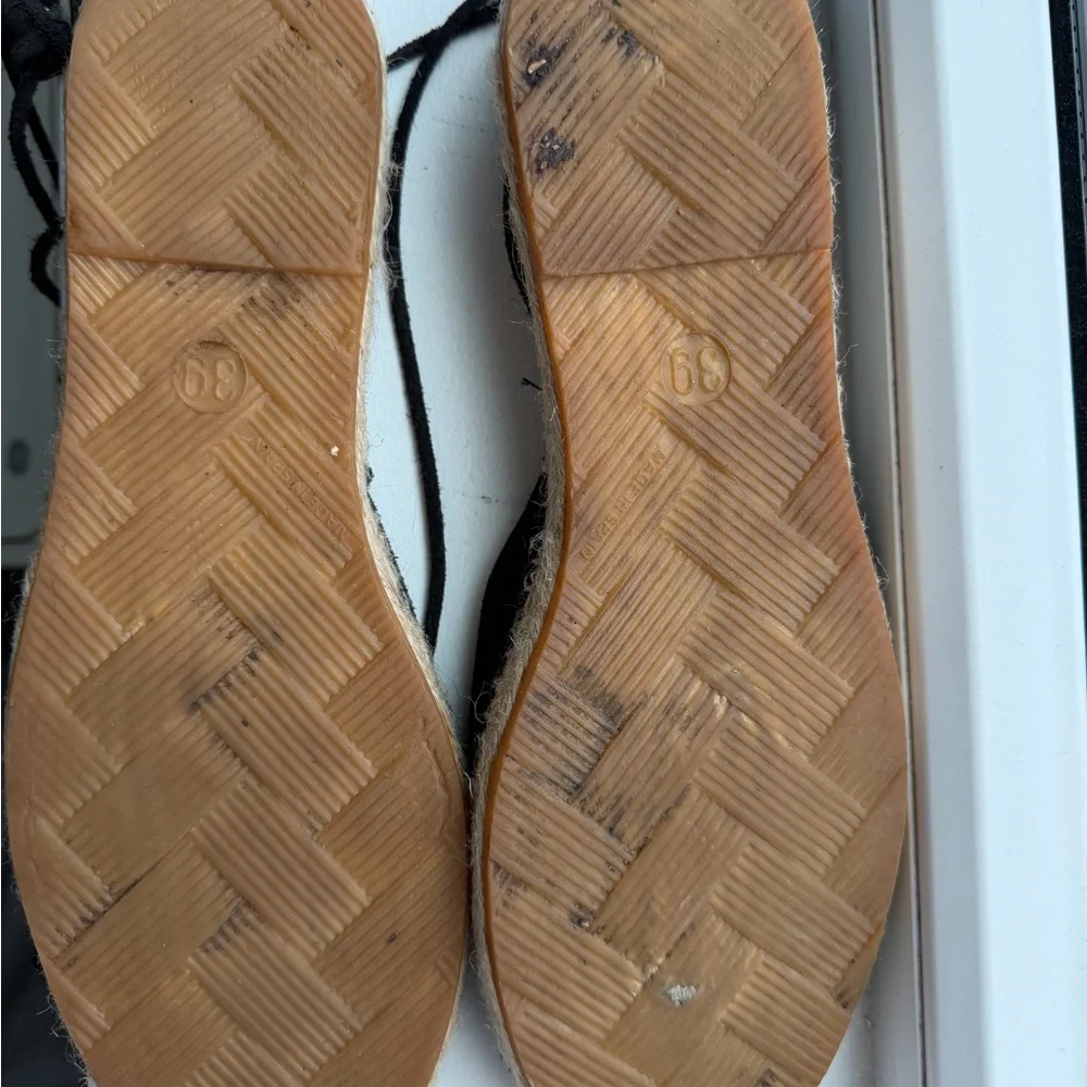 Free People Suede Upper Lace-Up Espadrille Flats - Size 39 ( US 8-8.5)